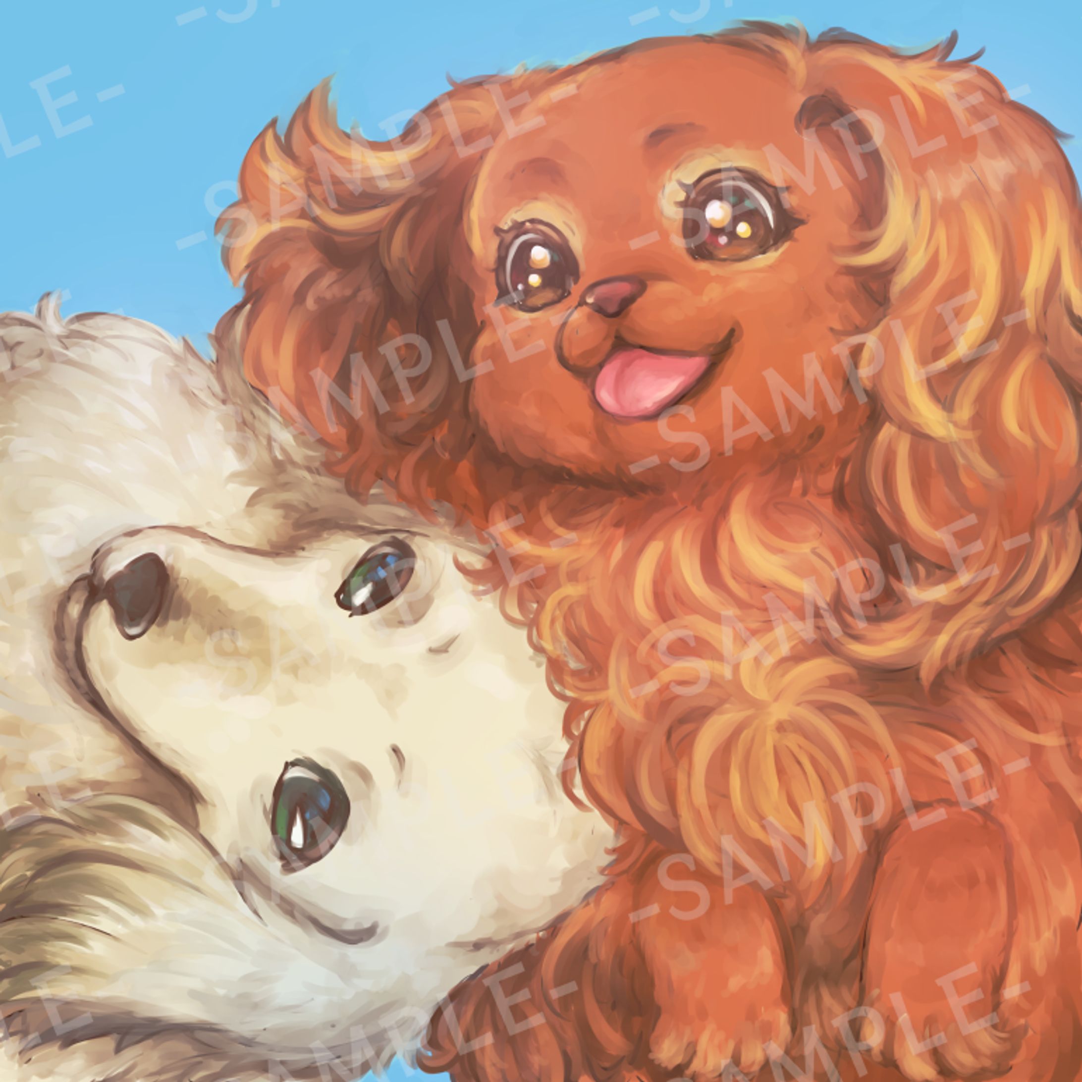 愛犬ちゃんのイラスト依頼-1
