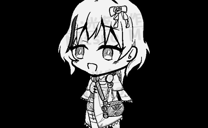 ナツキ・コウリ立ち絵ラフ