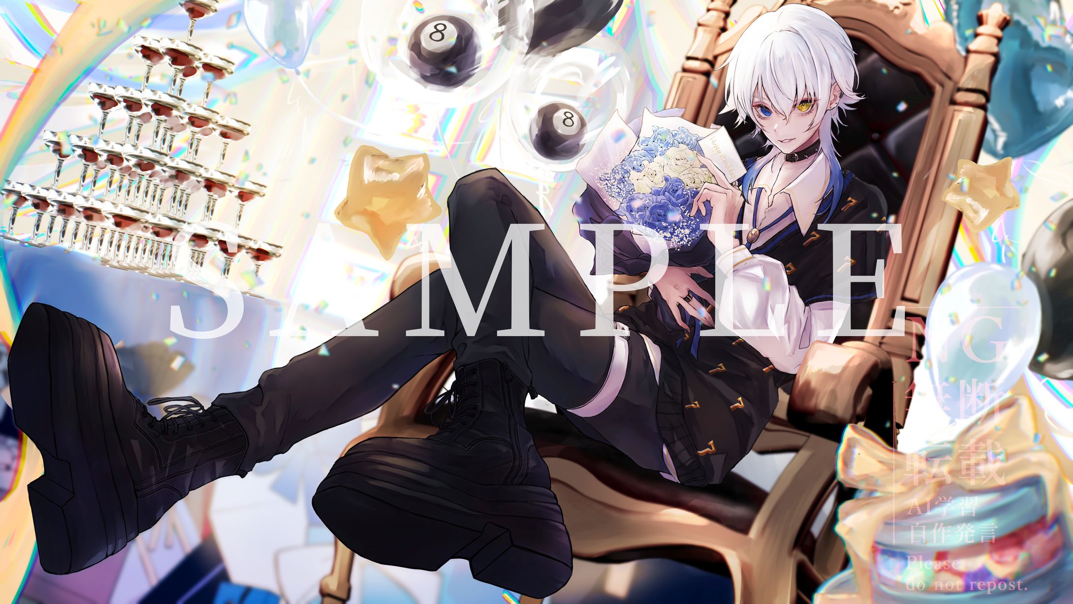 【VTuber】賭々宮ぱち様/誕生日イラスト-1