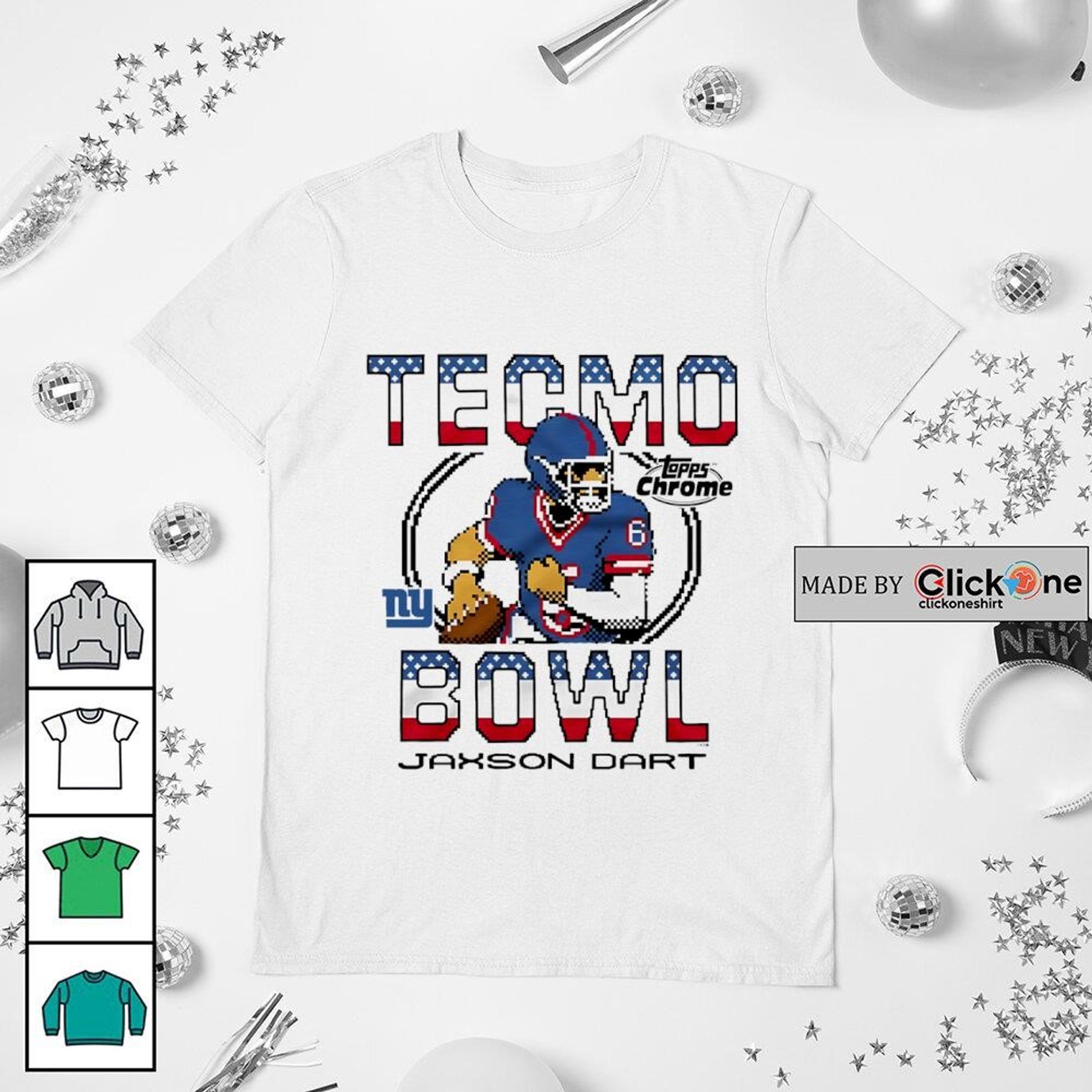 Pixel Gridiron – Retro Football Card Tee-1