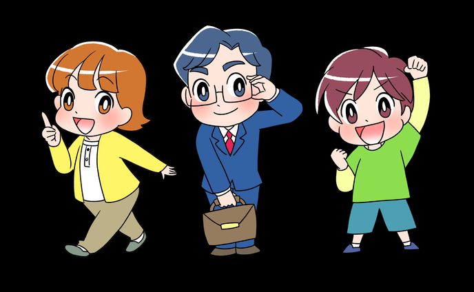 ちびキャラ人物サンプル