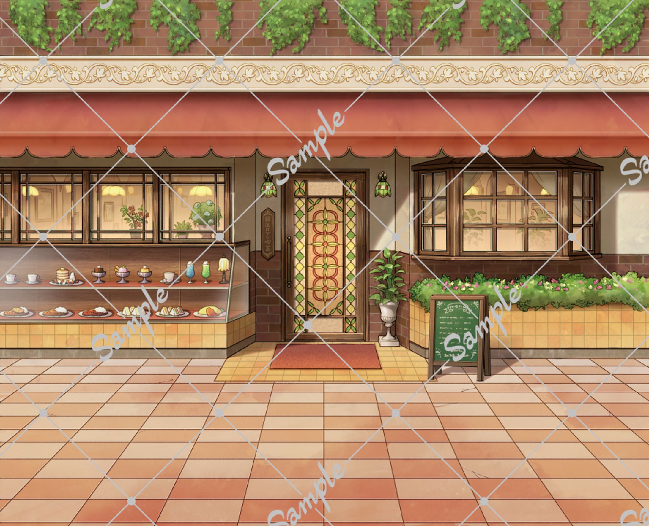 ボードゲーム「銀座ロマン喫茶」パッケージイラスト-1