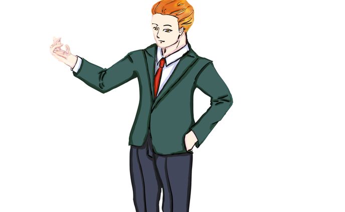 sdイラスト、スーツ
