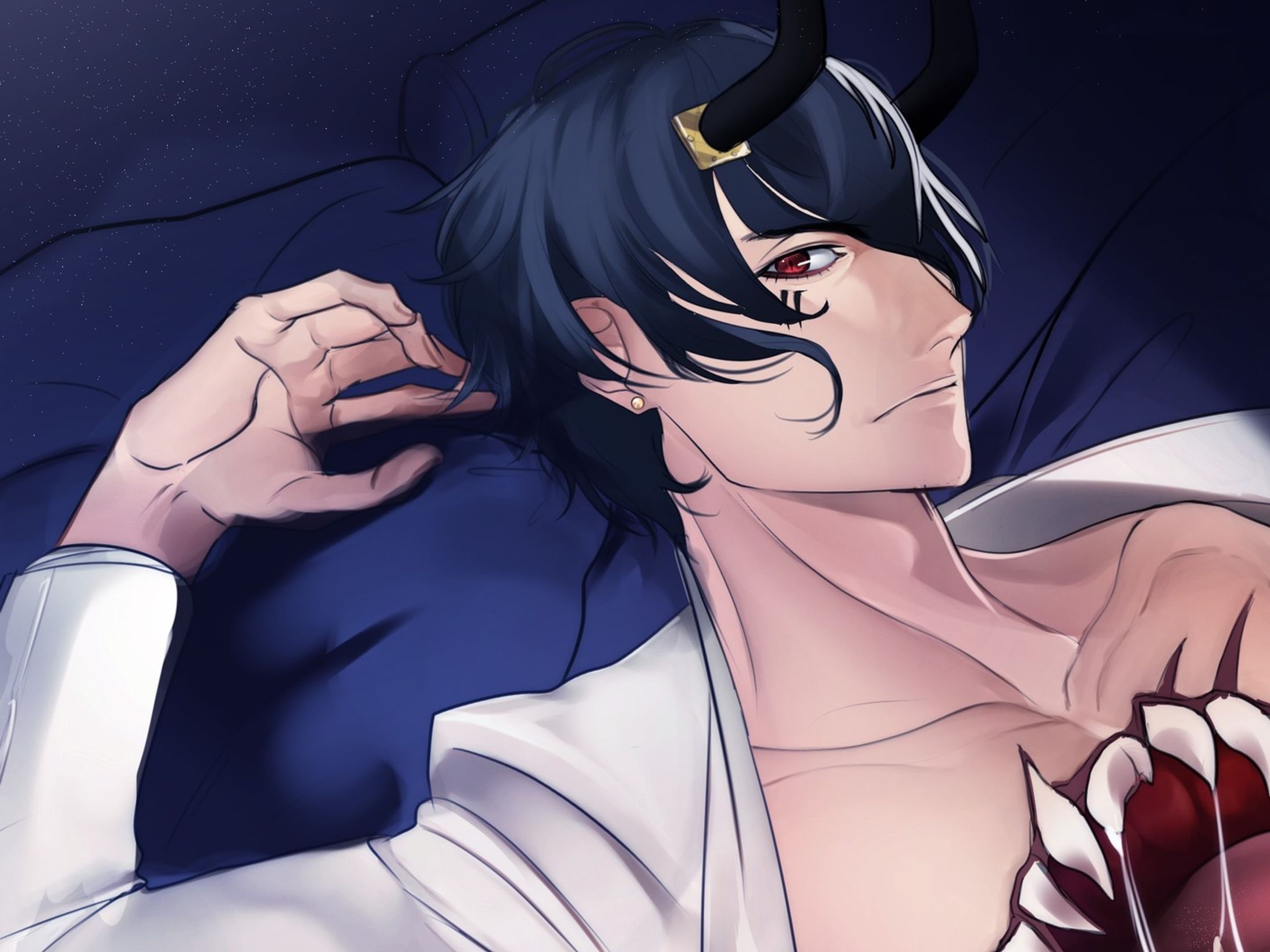 #fanart of the #oc of a friend that i loved <3 

#ikemen #demon #visualnovel #otome-1