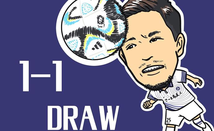 遅くなりましたがっ！ようやく描けました！

4/8のYSCC横浜戦は、後半40分に端戸選手の渾身のヘッドで先制に成功！

そのまま試合終了かと思いきや、ラストのプレーで失点という結果に。勝ち点1を分ける形となりました。

開幕からなかなか波に乗れない展開が続きますが、去年と異なるところは毎試合選手を入れ替えながら臨めていること。

試合を重ねるごとに選手同士の連携が良くなり、シーズン後半戦にピークを持っていくことが狙いだと信じています。その時はきっと、J3のITADAKIに登り詰めていることでしょう。

まだまだこれから！きばれユナイテッド！

#鹿児島ユナイテッドfc #鹿児島ユナイテッド #itadakisoul #端戸仁 #jリーグ #j3 #j3リーグ #yscc #yscc横浜 #ニッパツ三ツ沢球技場 #アウェー #サッカー #イラスト #イラストグラム #サッカーイラスト