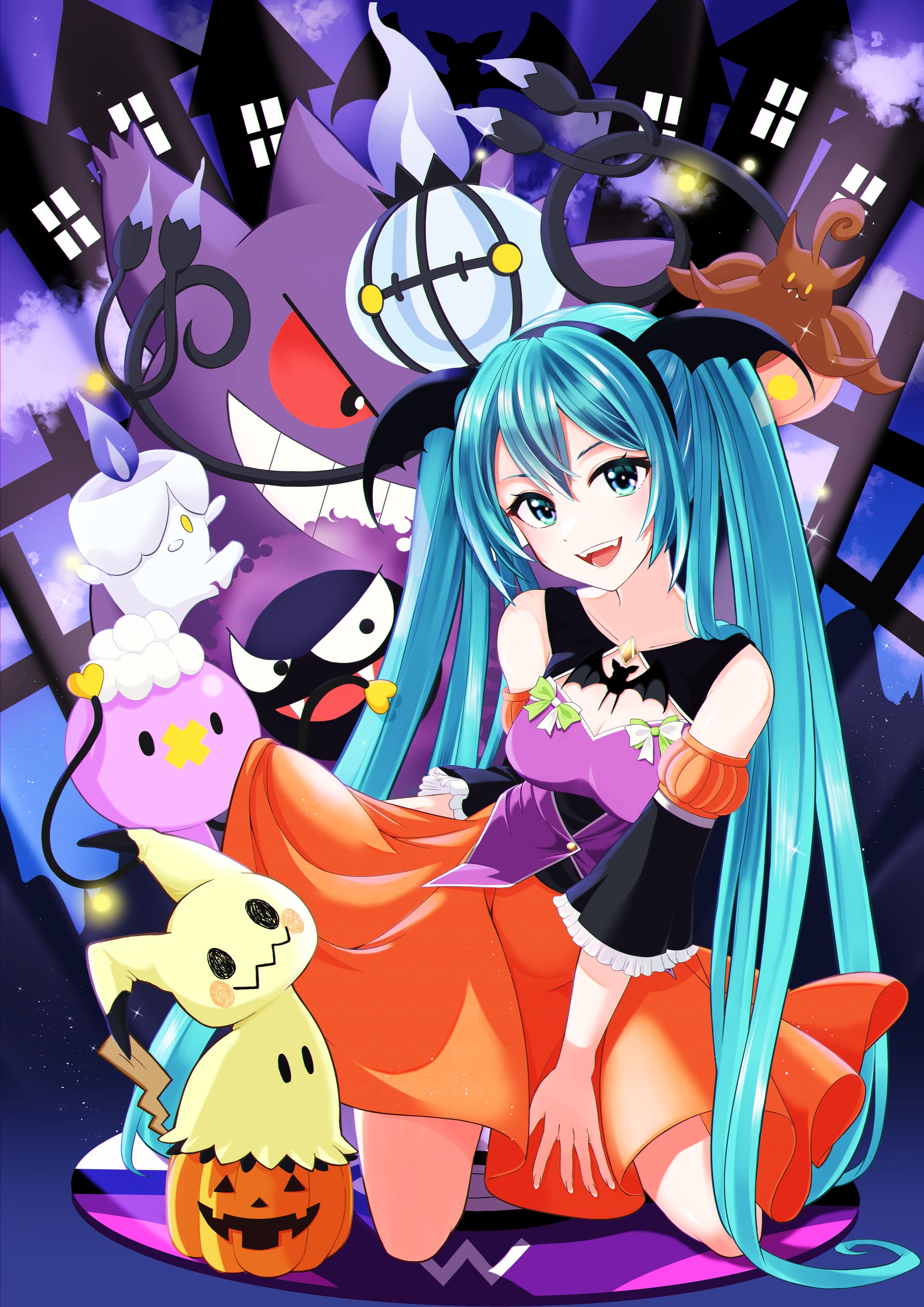 ハロウィン初音ミクwithポケモン2021-1