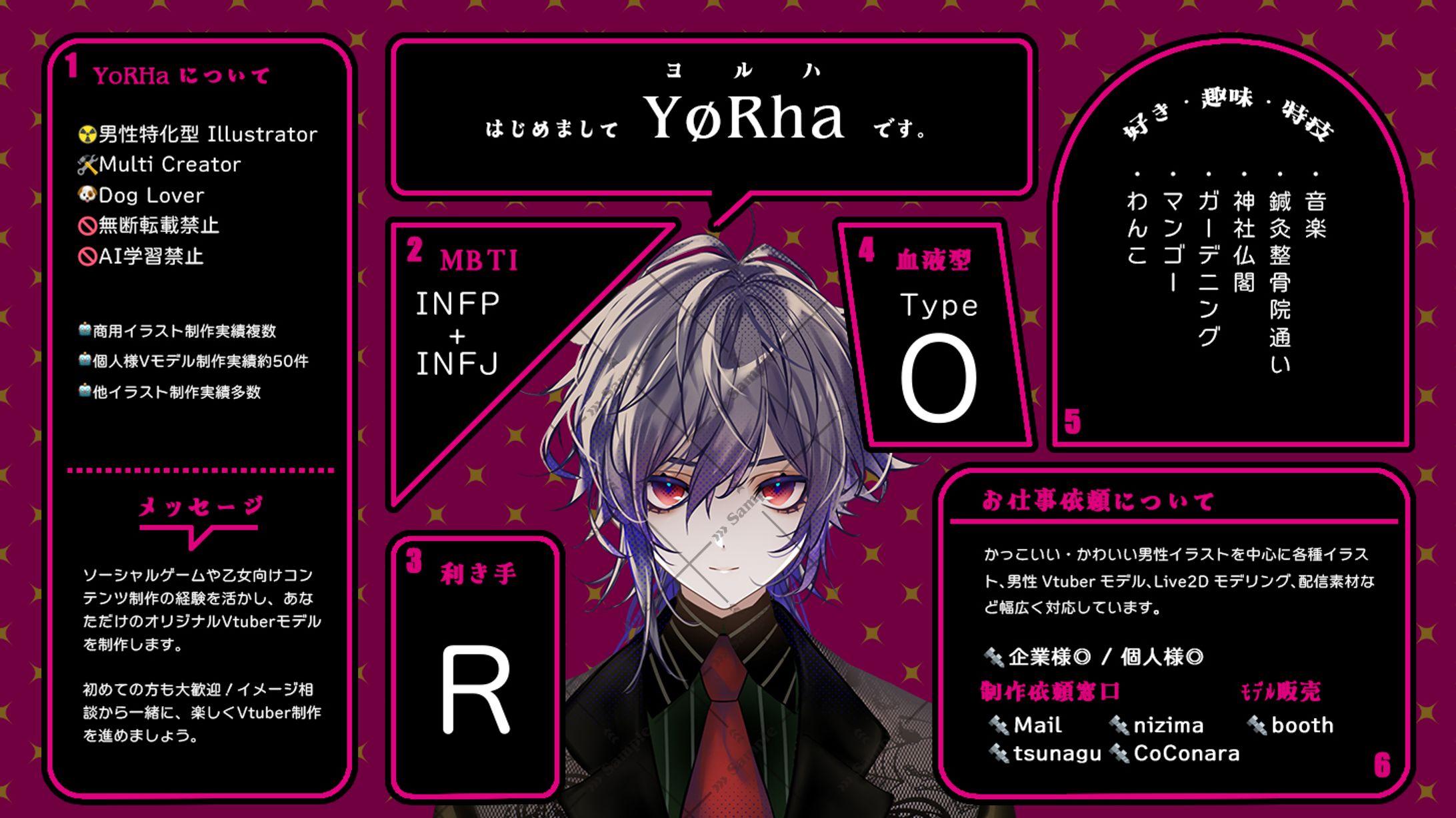 【自己紹介】イラストレーターYøRhaです-1