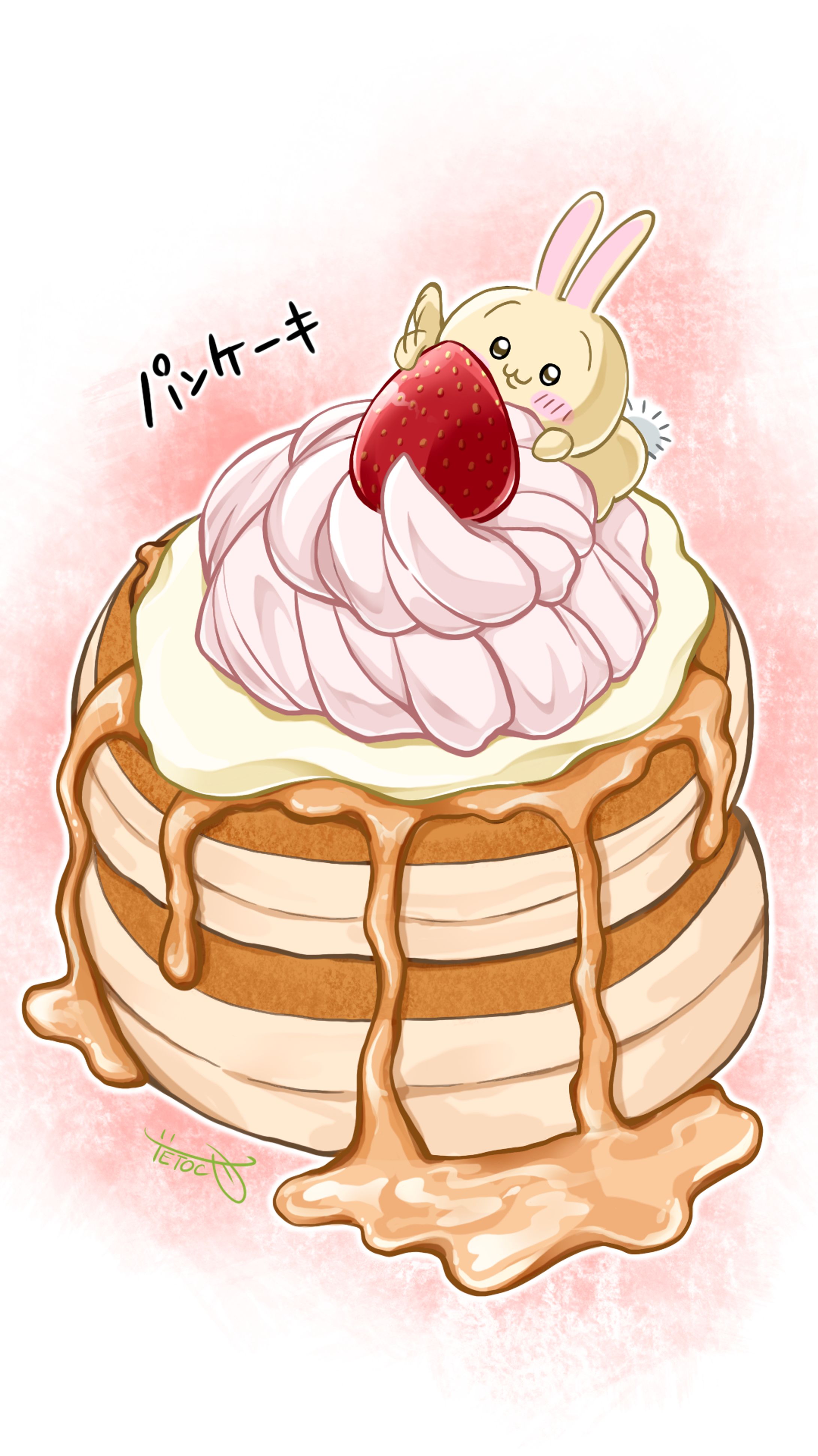 巨・パンケーキとちいかわ(うさぎ)-1
