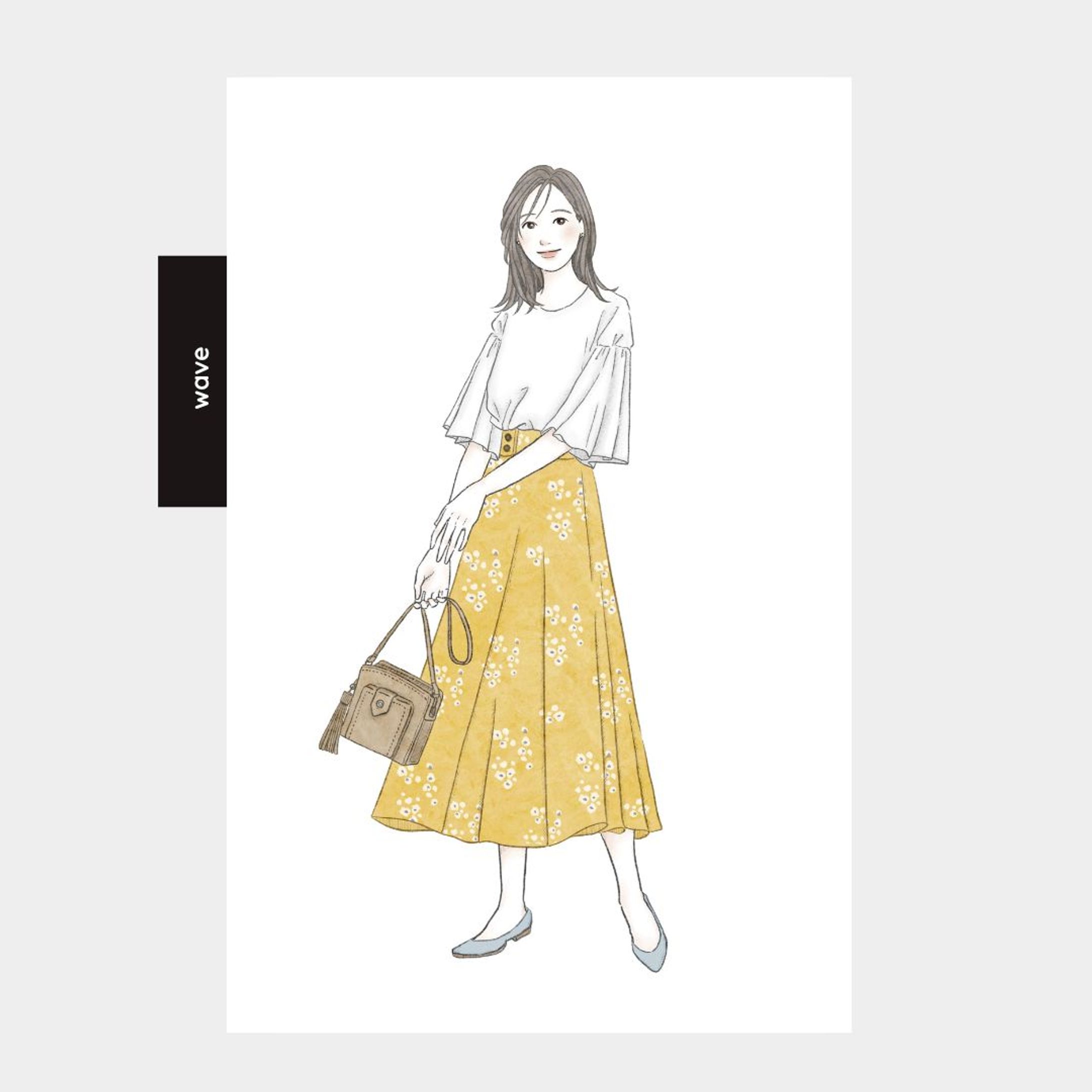 ルミネ有楽町様「オンライン骨格診断」イラスト-1