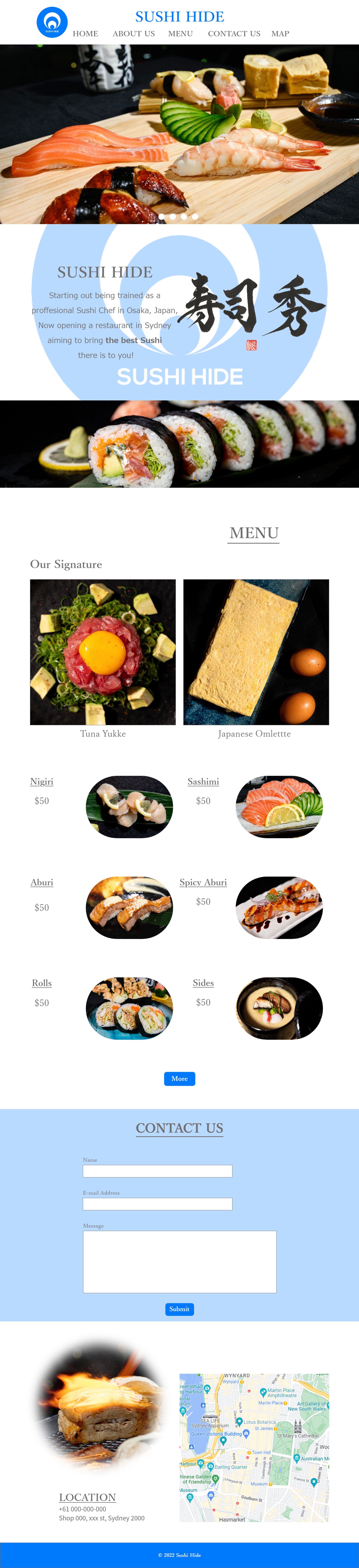 SUSHI HIDE website LP mock-up-1