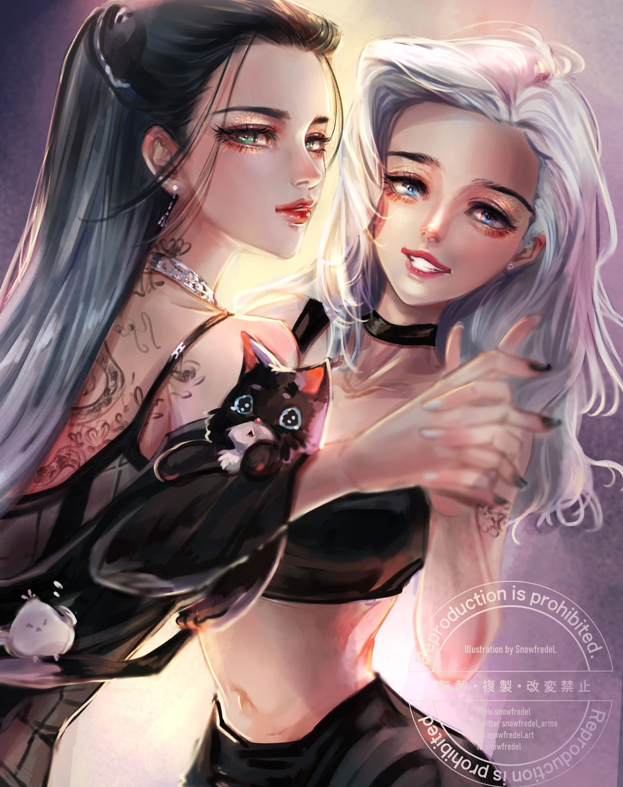 🌸 Repost again due to the error hashtag, I coudn't solve the problem.
I will set the old one as archieve

Finally I joined #DTIYS @samdoesarts congratulations for 1M on Youtube !!!
#samdoesarts1mil 

❤️⭐Save, share, or any supports are greatly appreciated ⭐ 😇❤️

Almost all artist friends around me play this so I wanna join as well lol
It was so fun drawing both Kara and Tessa (I like the kitty)

💮Note: Swipe to the right for the full original shot+ closer shot//, and the last page for the original.

#instaart #characterart #fanart #drawthisinyourstyle #イラスト-1