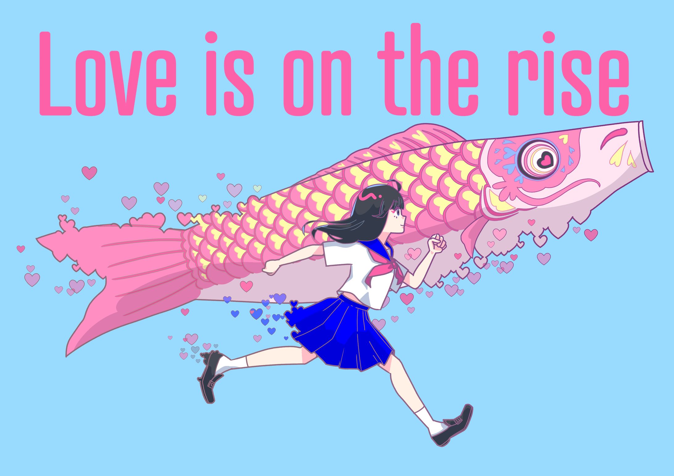 グッズ用１枚絵　koinobori-1