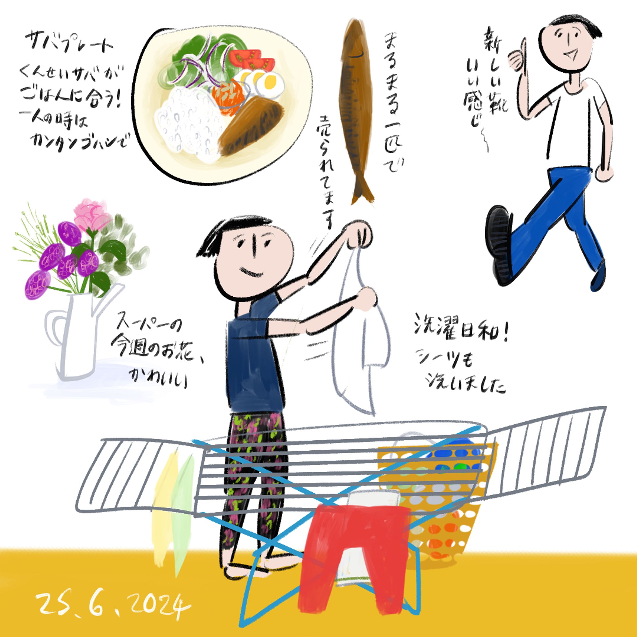 おカッパさんの暮らし絵日記 in ベルリン(6/25) -1