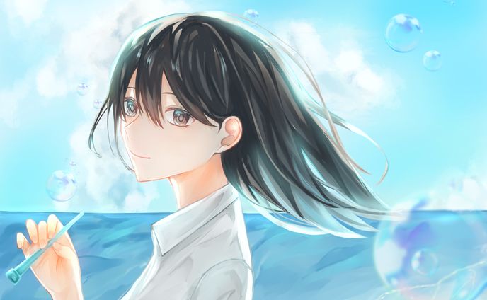 1枚絵、1枚イラスト