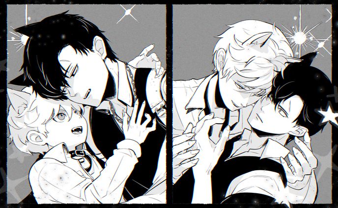 モノクロイラスト