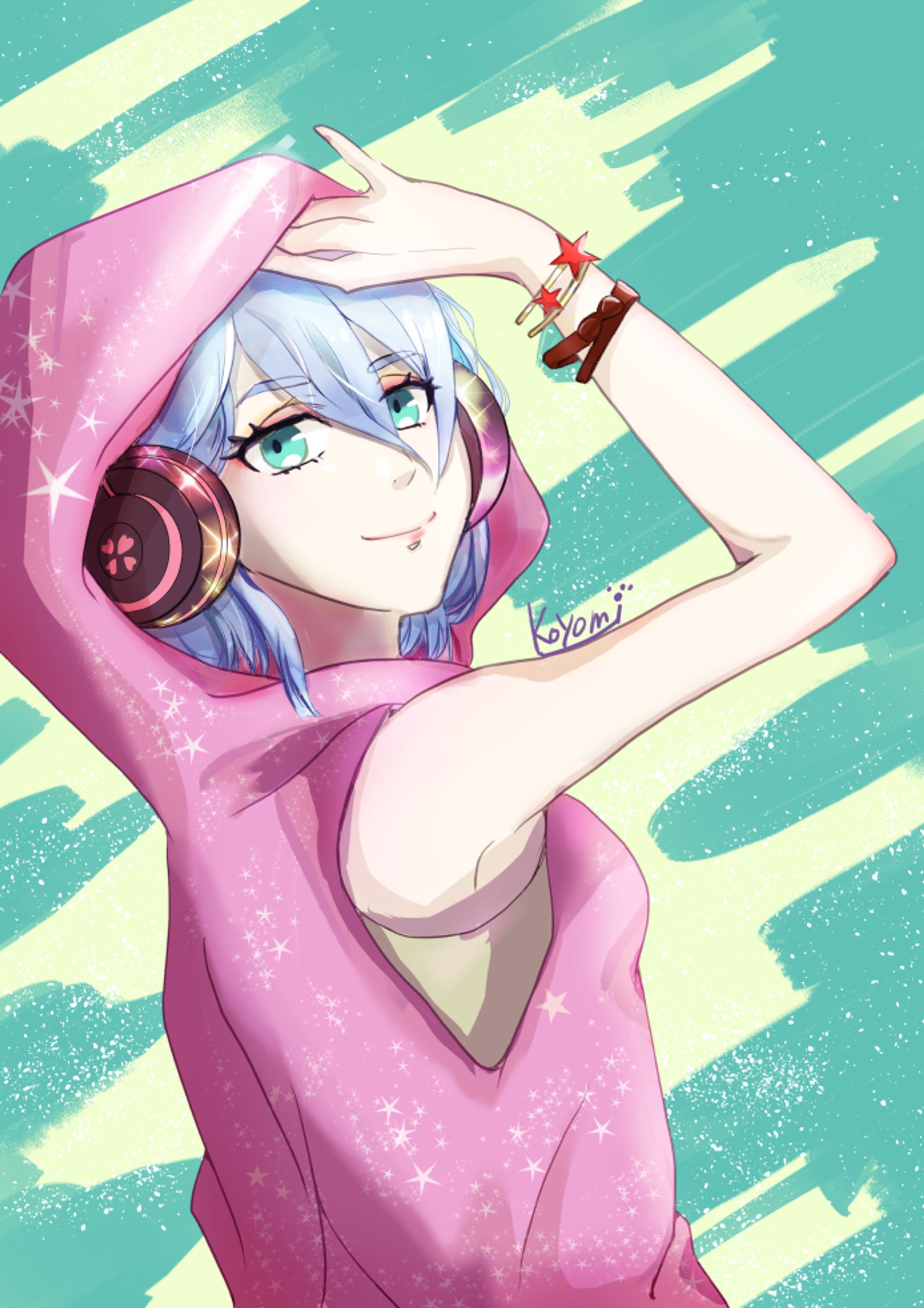 パーカーの女の子-1