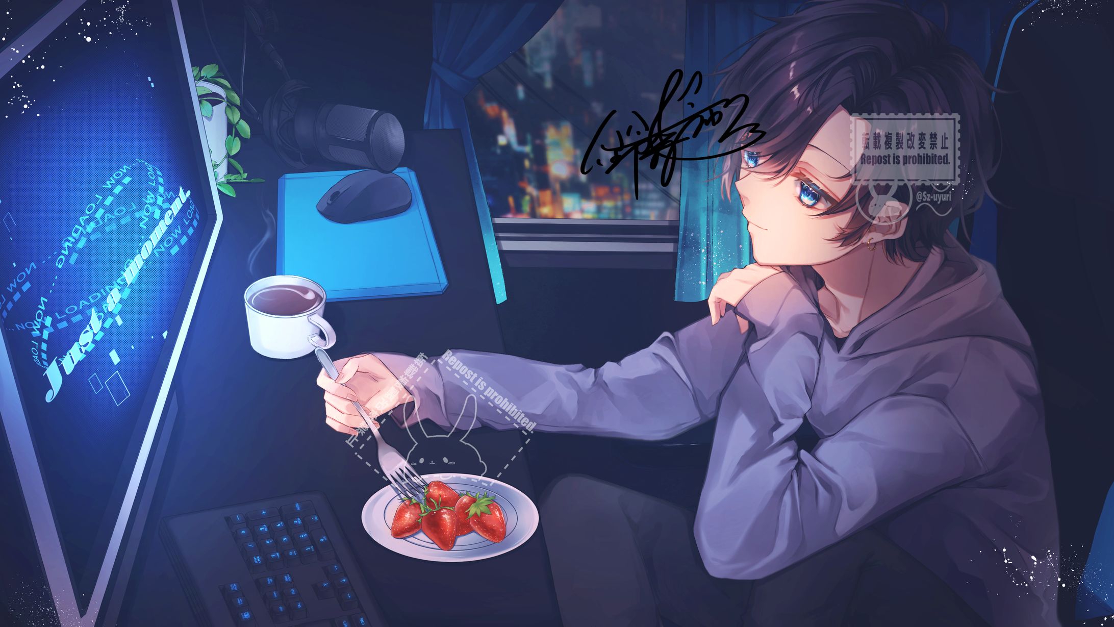 『お仕事』配信用イラスト（背景込）-1