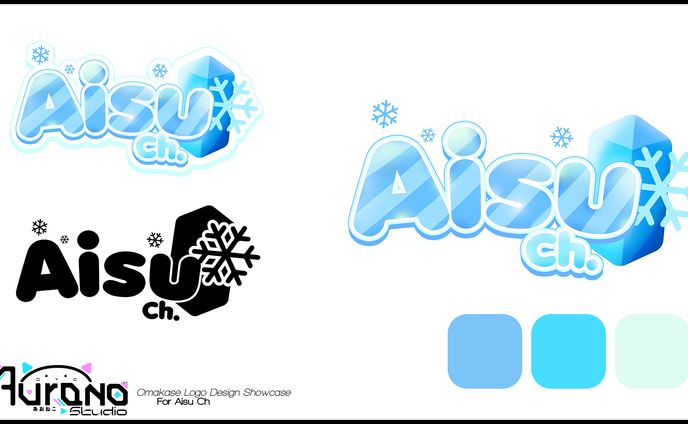 Aisu Omakase Vtuber Logo Design