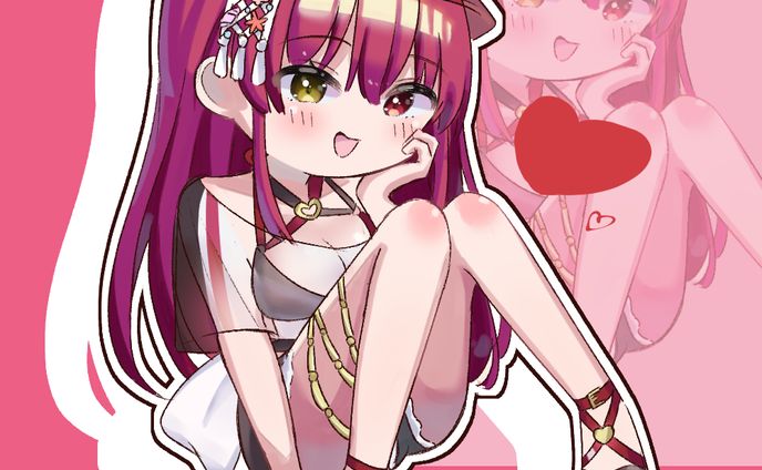 船長ステッカー風イラスト