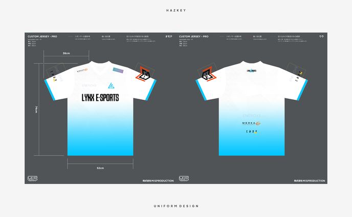 UNIFORM DESIGN // LYNX e-sports