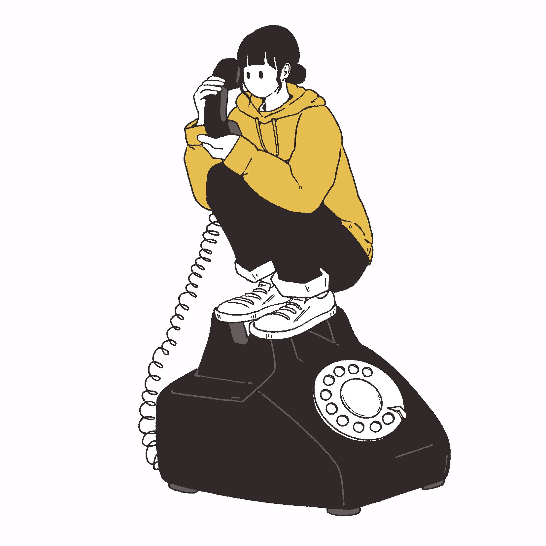 【オリジナル】黒電話もしもし。-1