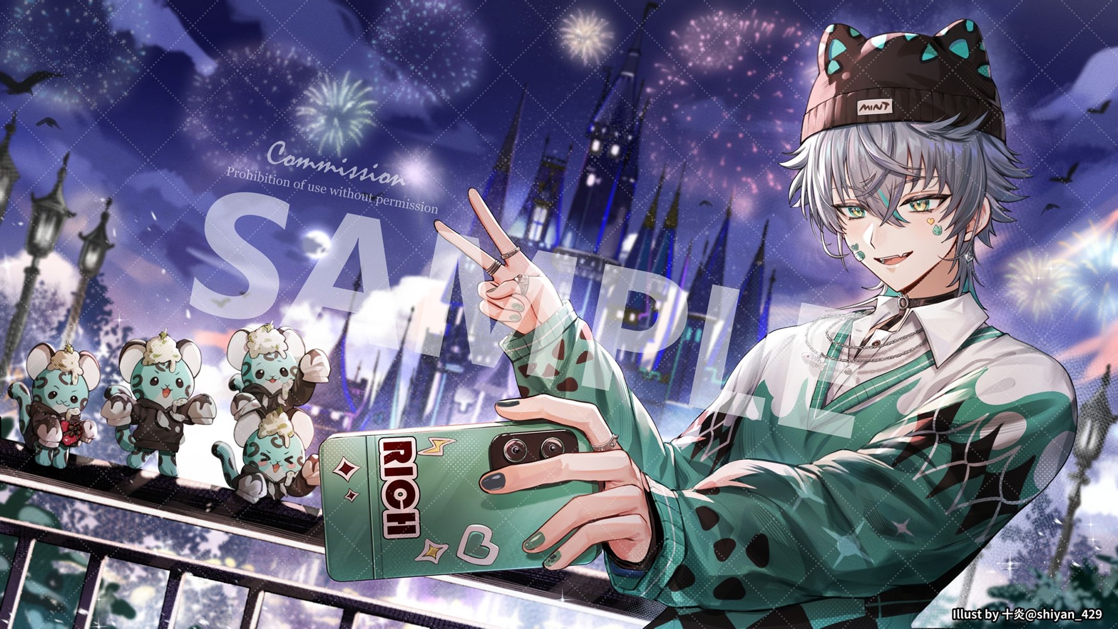 粉絲委託 | CaKano情人節賀圖-1