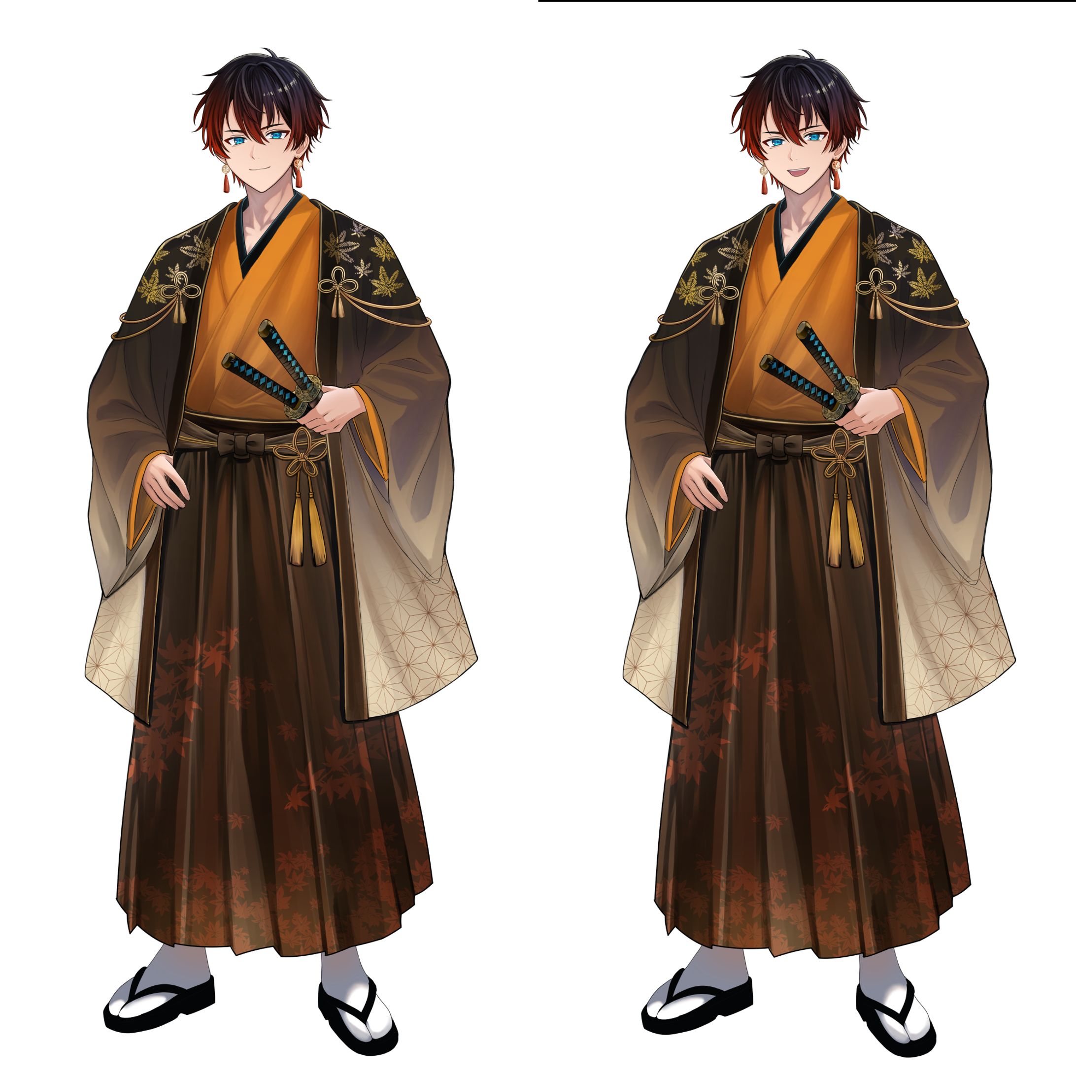 【立ち絵】IRIAM用和装剣士デザイン-1