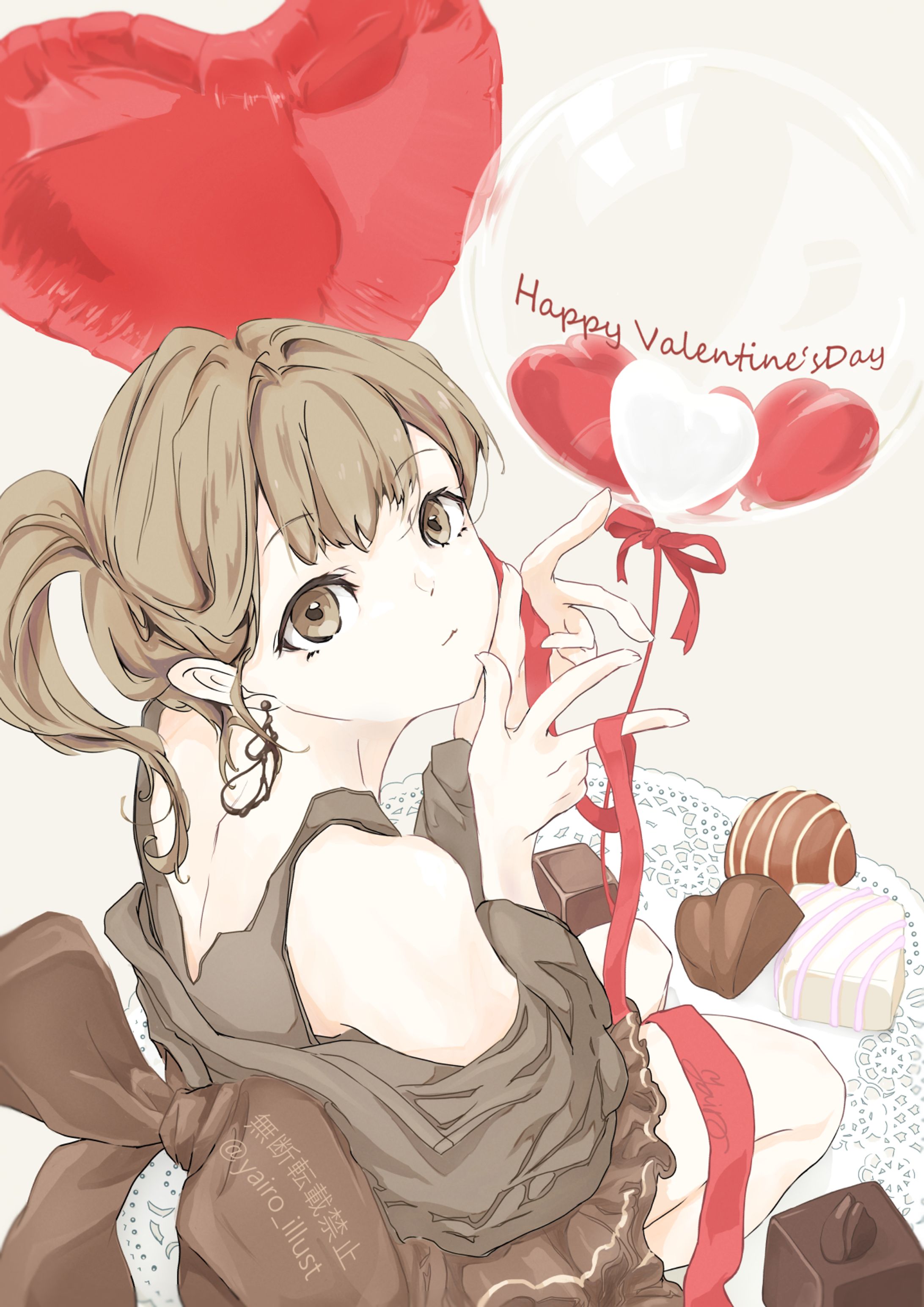 バレンタイン（オリジナルイラスト）-1