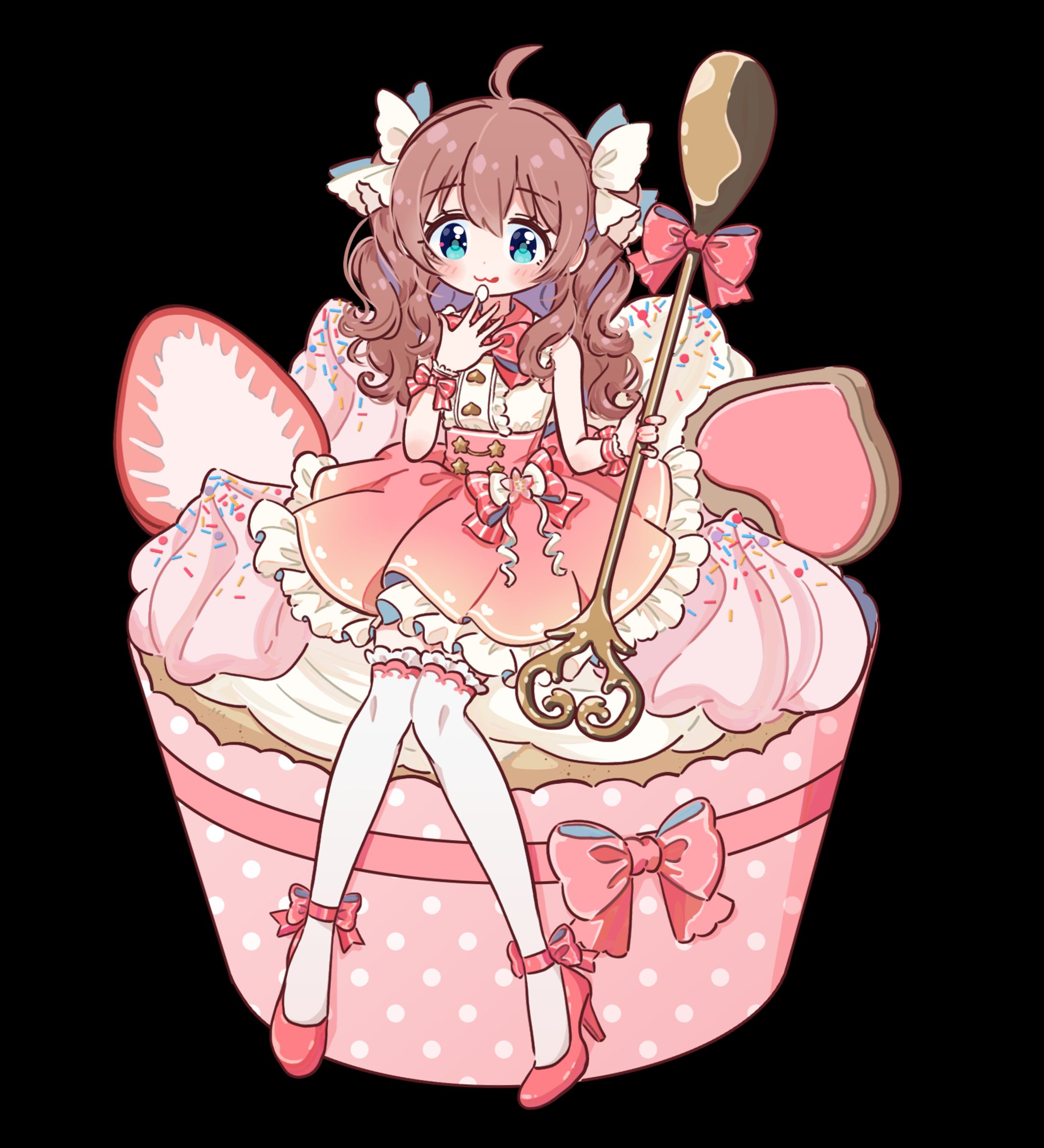 Vtuber 白桃さゆ グッズイラスト-1