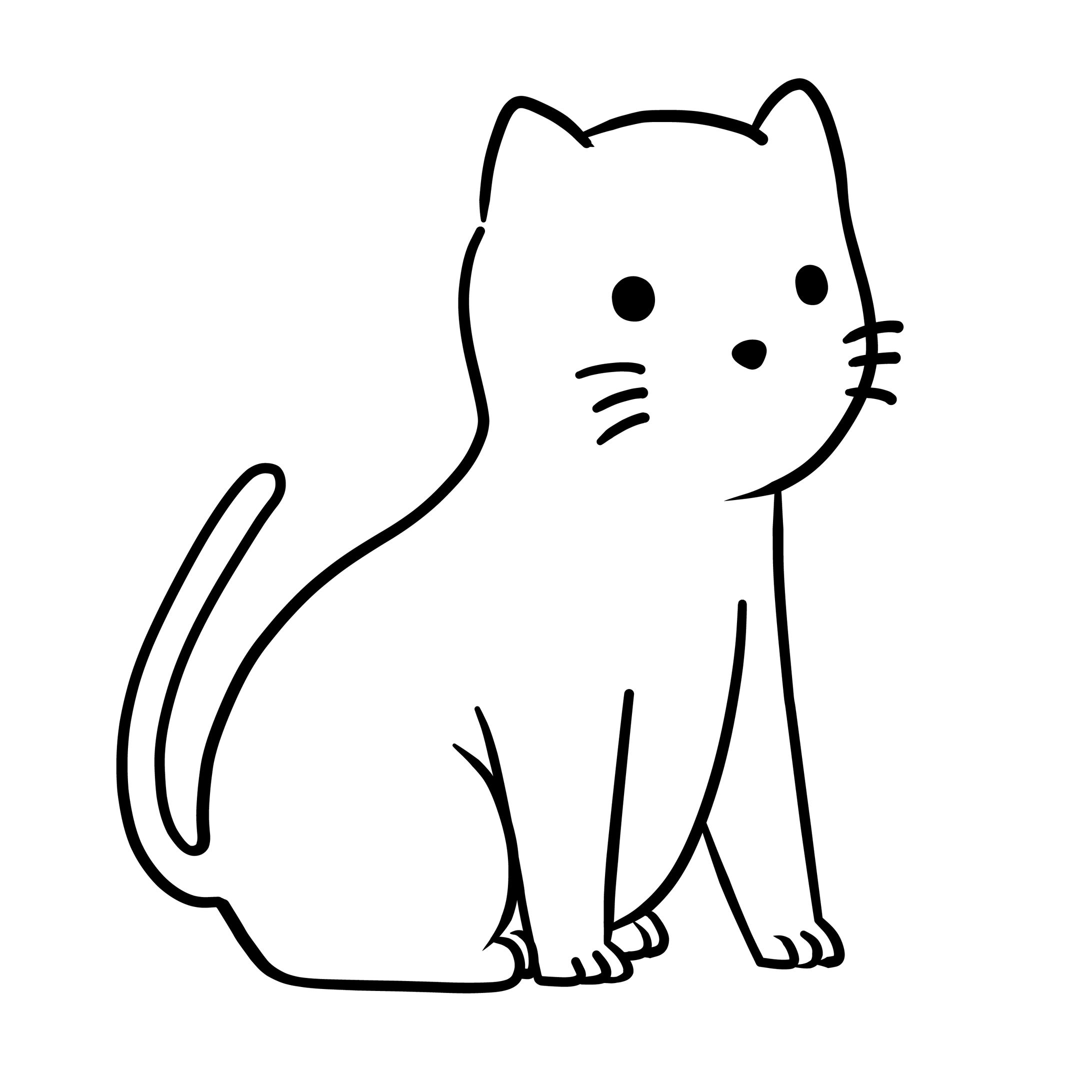 ねこ　ポーズ-1