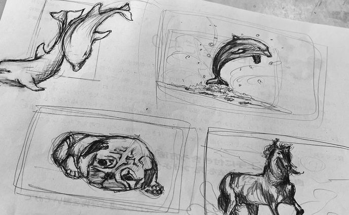 スケッチ(下絵)