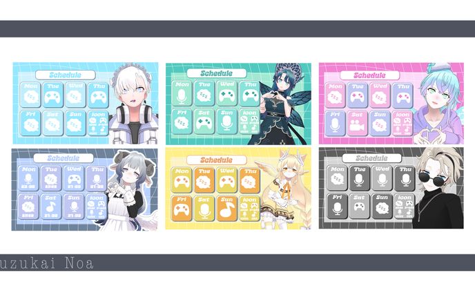 【配信スケジュール】フリー素材