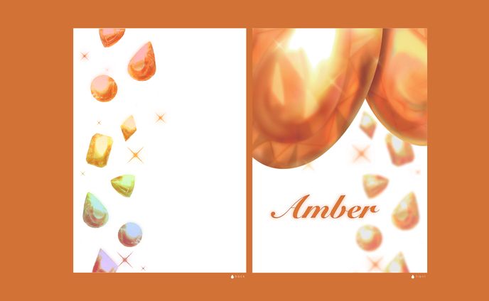 【パンフレットデザイン】Amber