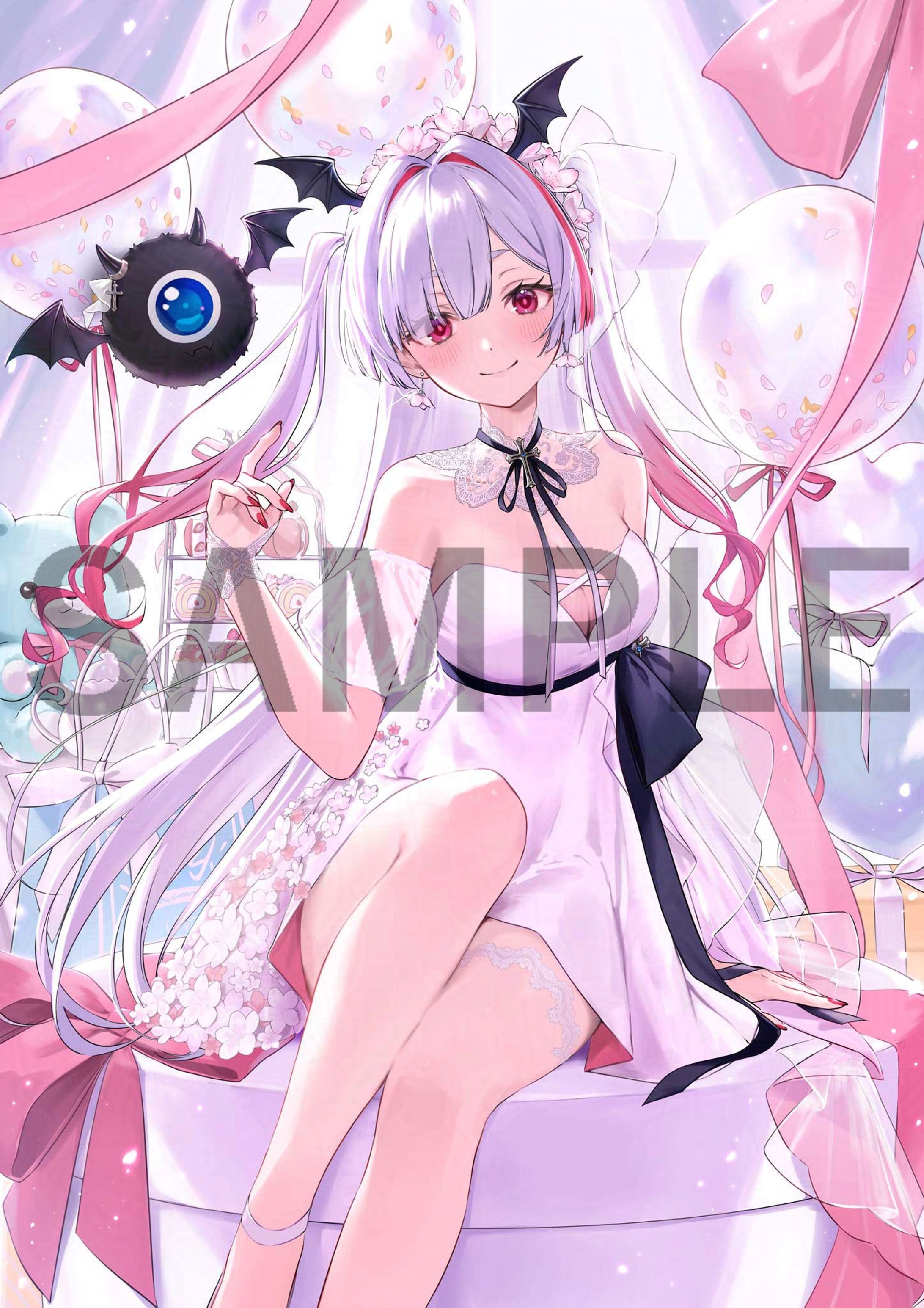 【streamart販売/咲麗ベル様】グッズ用イラスト（＋表情差分)-1