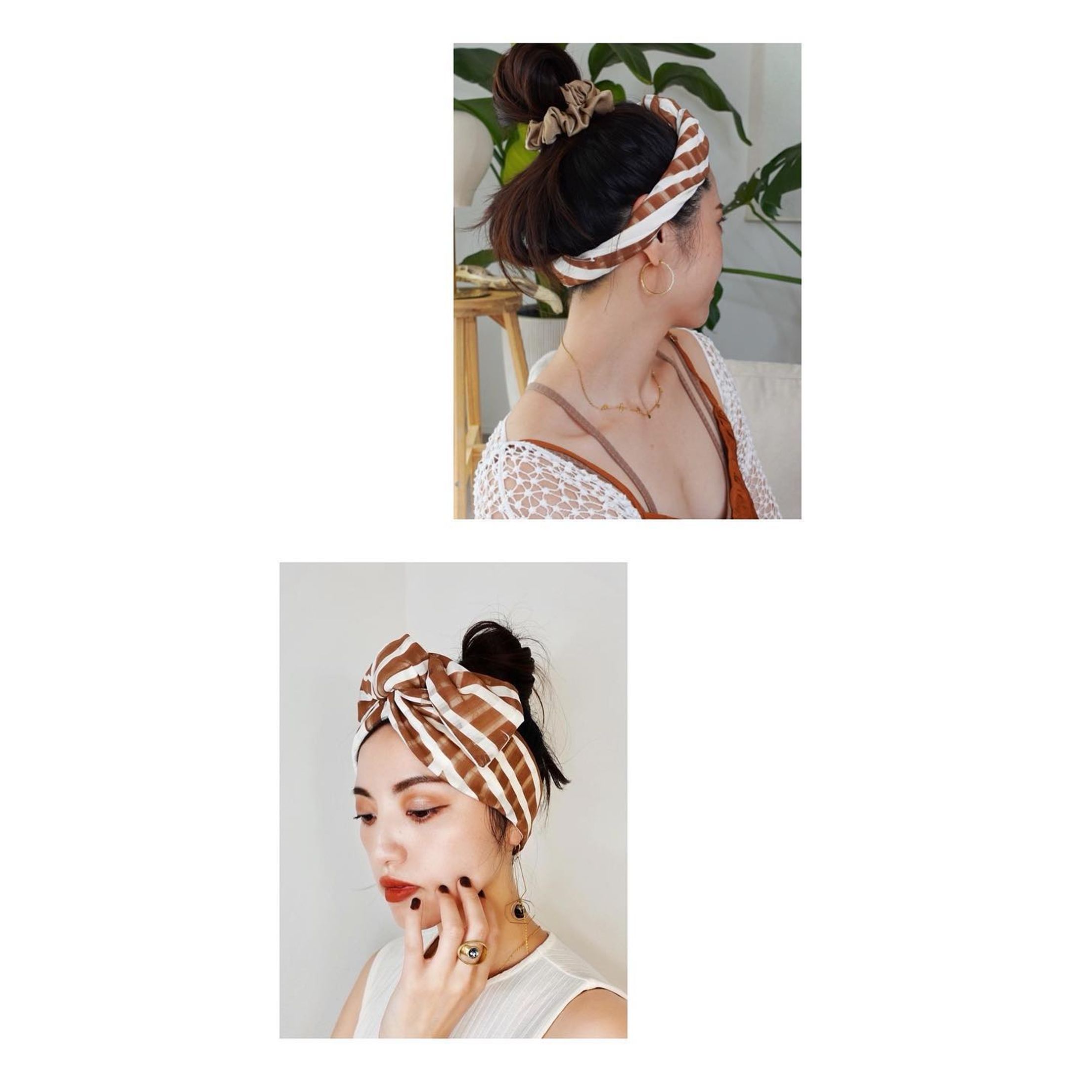 通常の巻き方と、新しいデザイン“リバーシブル”に適した巻き方、ねじねじ巻きです🤎

太くも細くも調整可能でまたQPPA®︎をお楽しみいただく幅が広がりました！

◼︎着用
ジオメトリック・レギュラーサイズ

〰️ターバンのご購入は〰️
✔︎以下のInstagramプロフィールリンク
@qppa.ii
@ii_mnm_lp

▶︎Creema 🔎QPPAで出てきます
▶︎minne 🔎QPPAで出てきます
💌ご購入方法が分からない場合はDMにてお尋ね下さい♡

.
.
.
.
#キュッパ #着せ替えターバン#エスニック #着せ替えターバン #日本製 #madeinjapan  #ターバンアレンジ #ターバン #ターバンヘア #ターバンコーデ #ヘアアレンジ #ヘアアクセサリー #ヘアアクセ #ヘアバンド#海 #湘南スタイル #茅ヶ崎市 #茅ヶ崎 #ヘアケアグッズ #時短ヘアアレンジ #ワイヤーターバン 
#シースルー #ブラウン #シルク-1