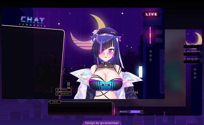 VTuber Overlays Design