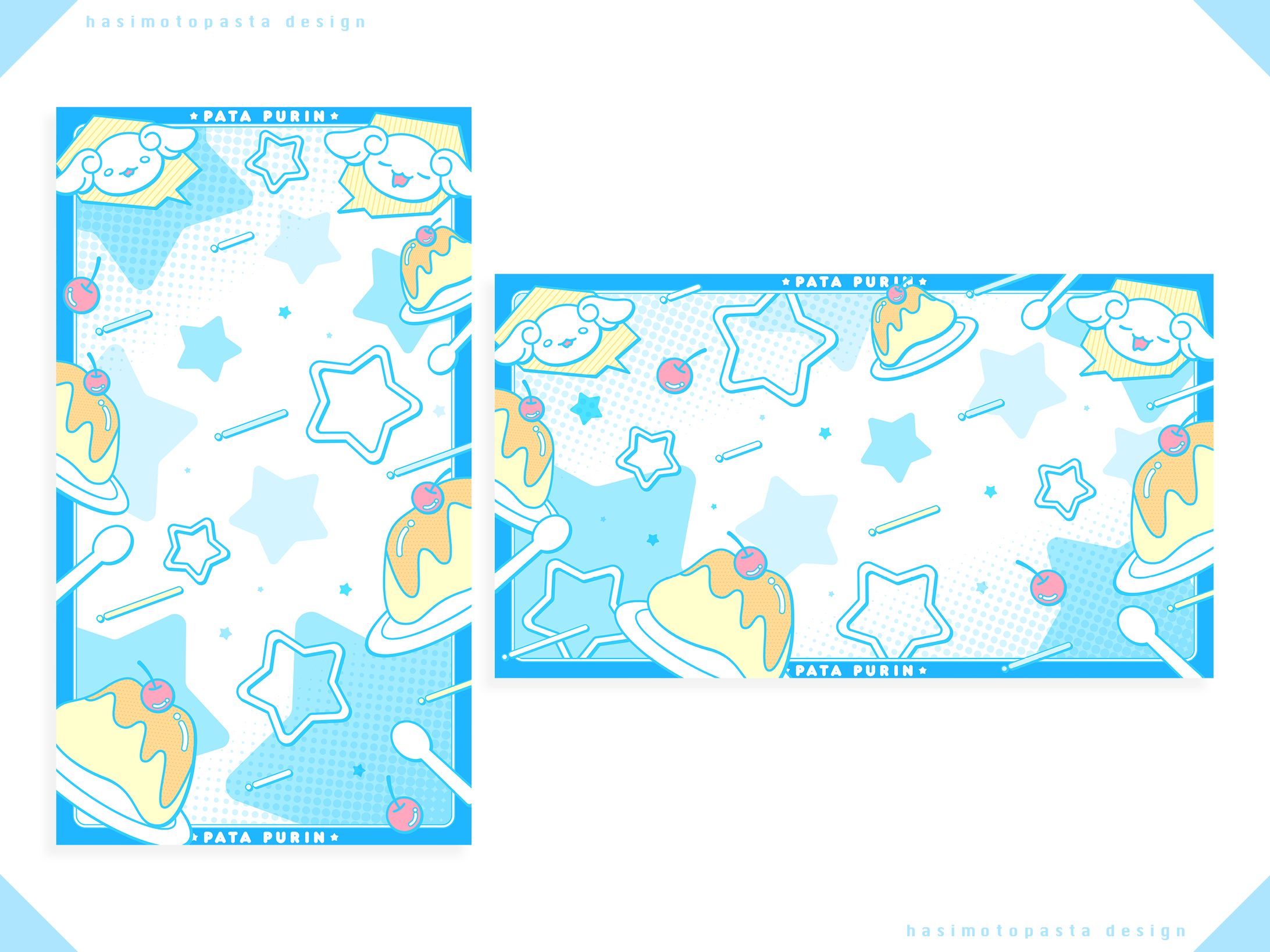 ぱたぷりん様 汎用背景-1