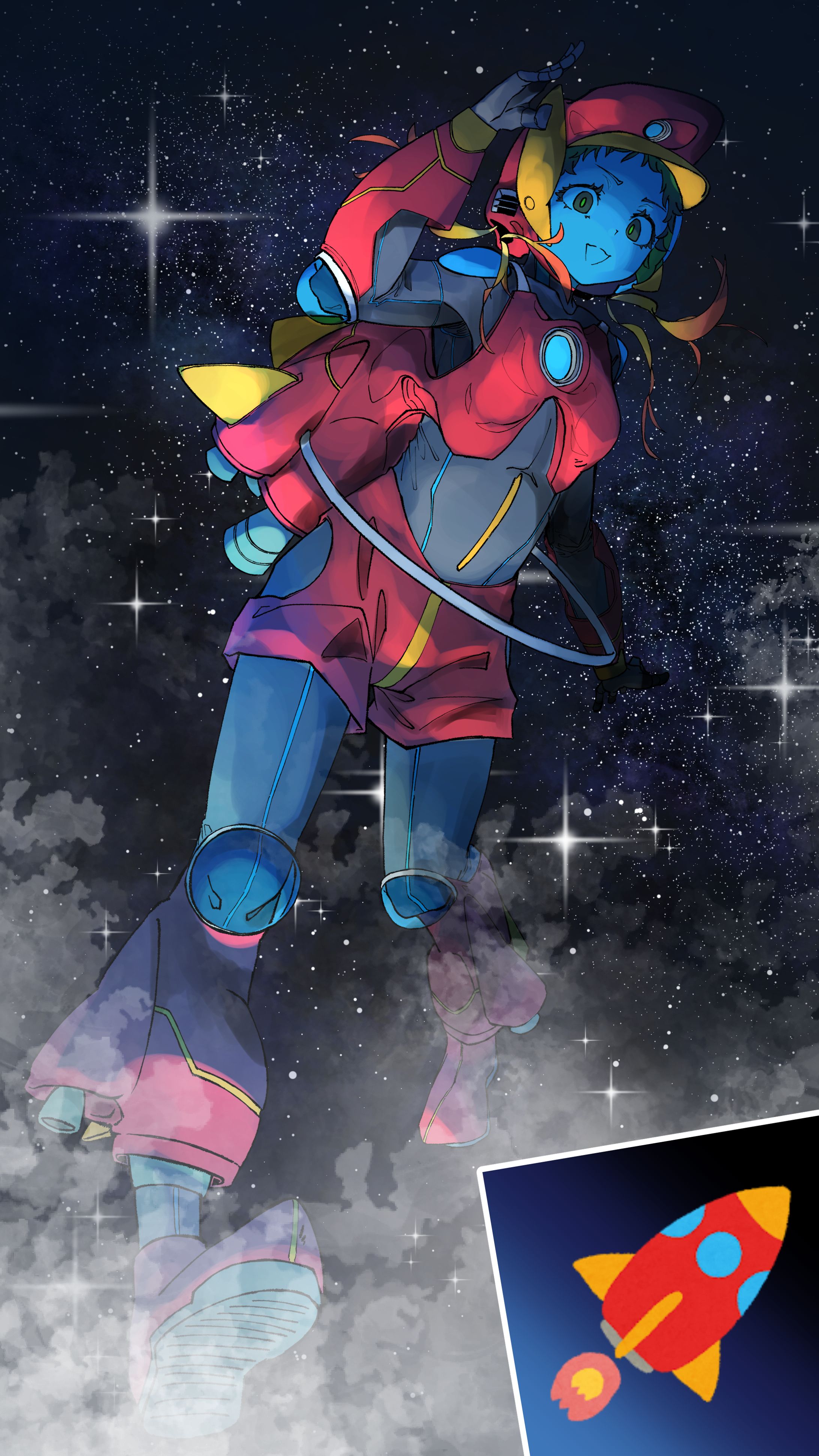 いらすとや擬人化：ロケット-1