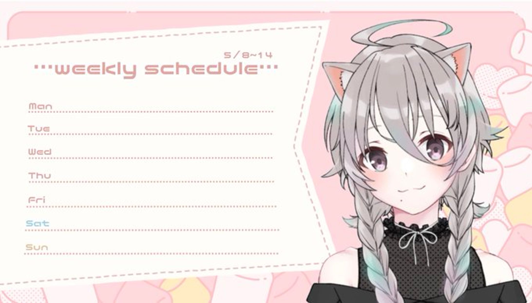 Vtuber 配信スケジュール表-1