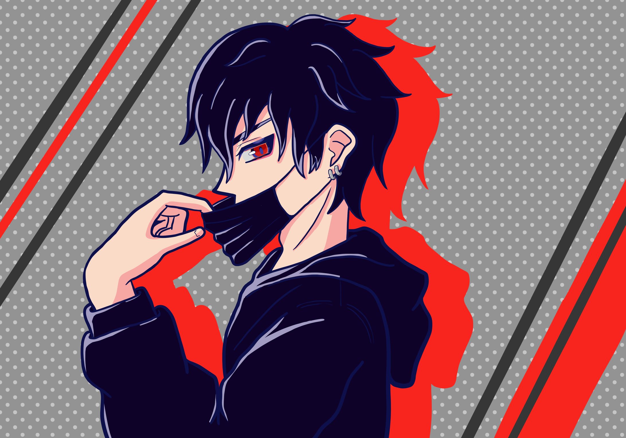 黒マスク男子-1