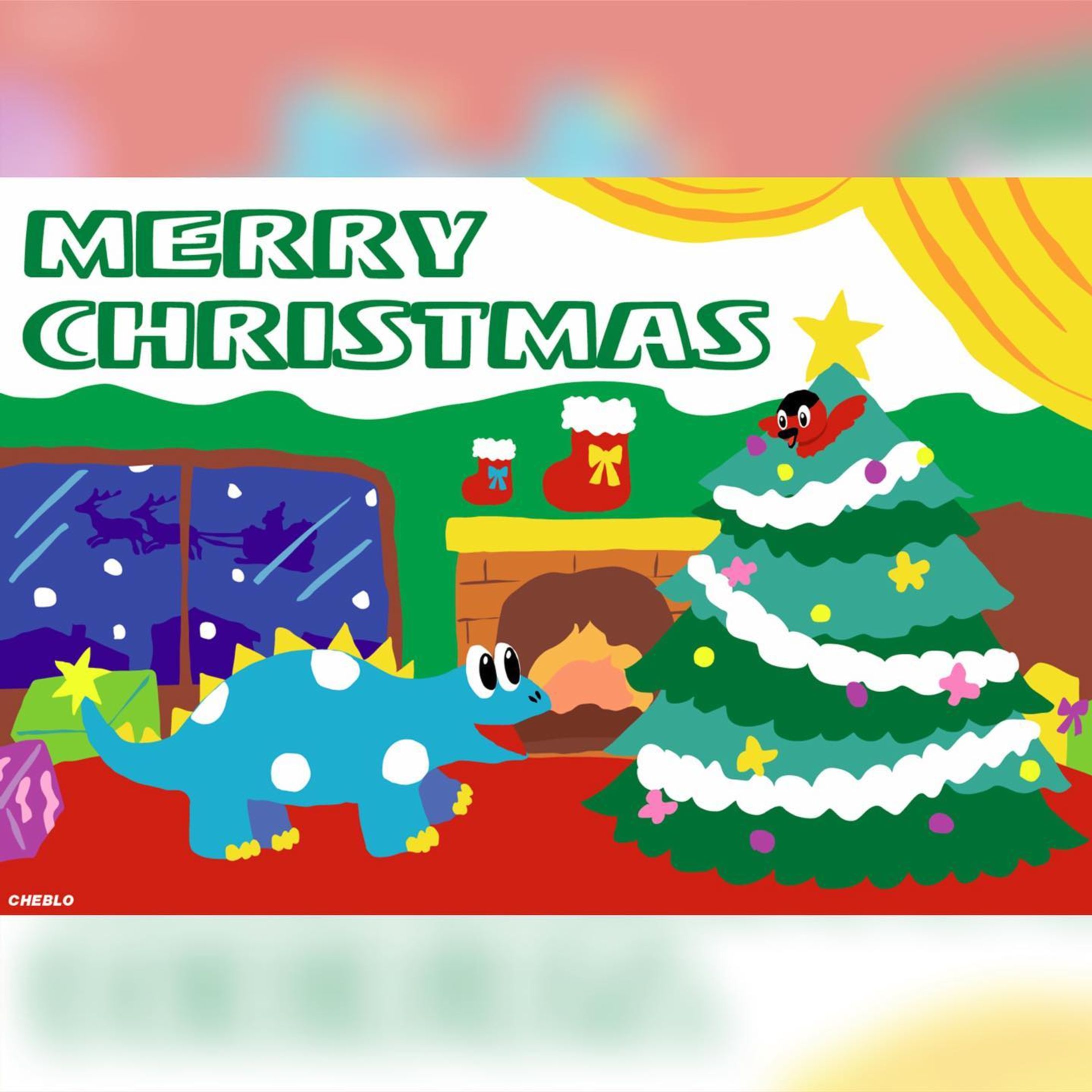 よいクリスマスを〜🎄🎅🤶🎁

#イラスト #イラストレーター #illustration #illustrator-1