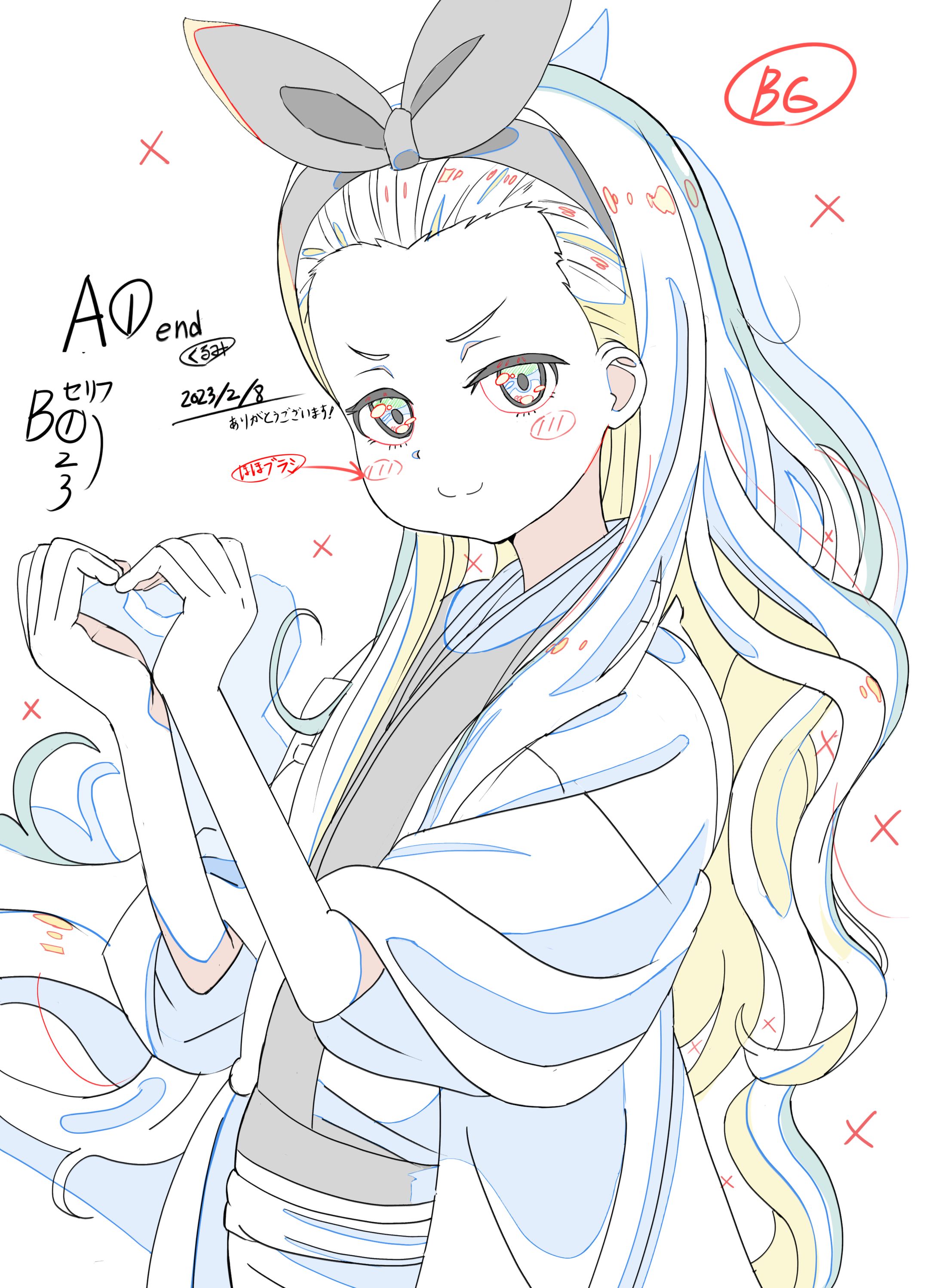 リコリコのくるみ　アニメ原画風-1