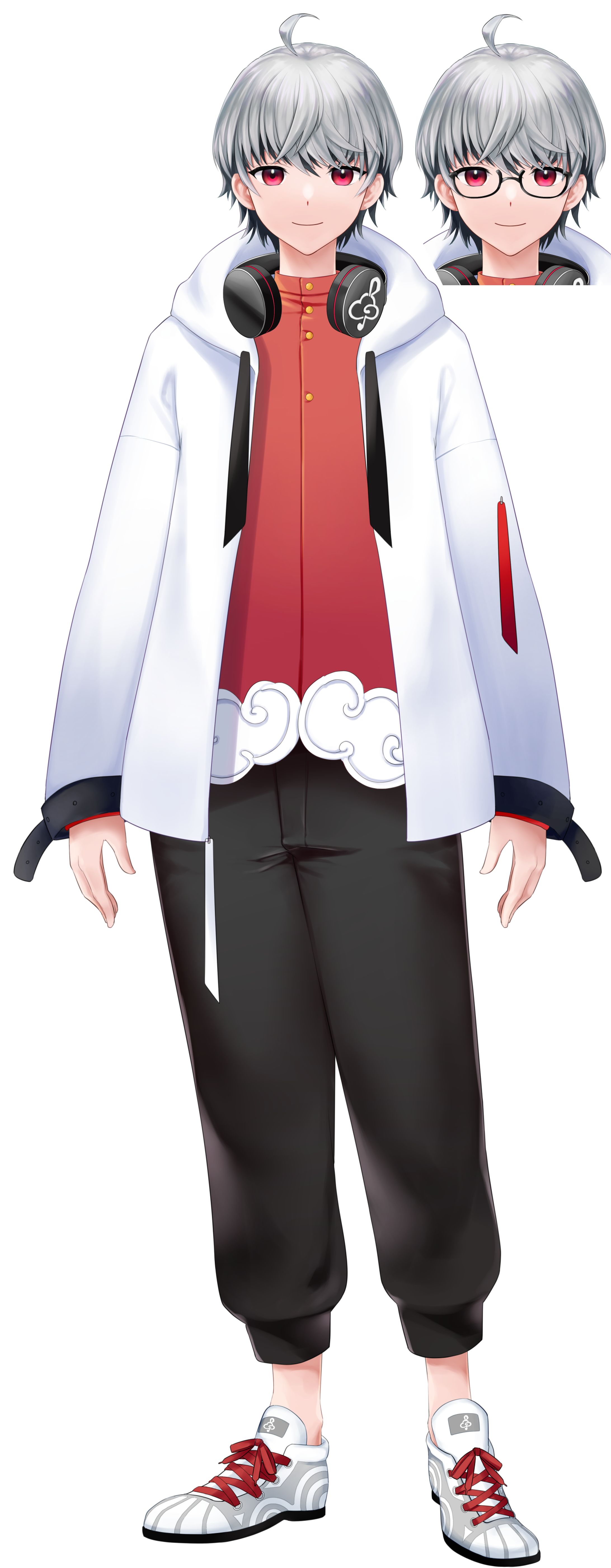 衣雲冬李様 Vtuber キャラクターデザイン-1