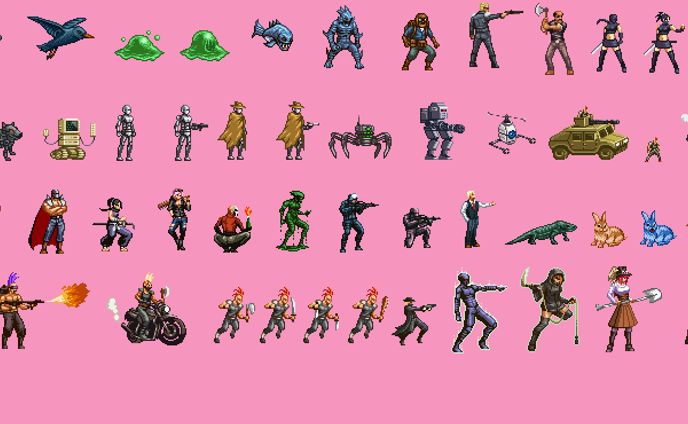 ＲＰＧ向け敵キャラのドット絵