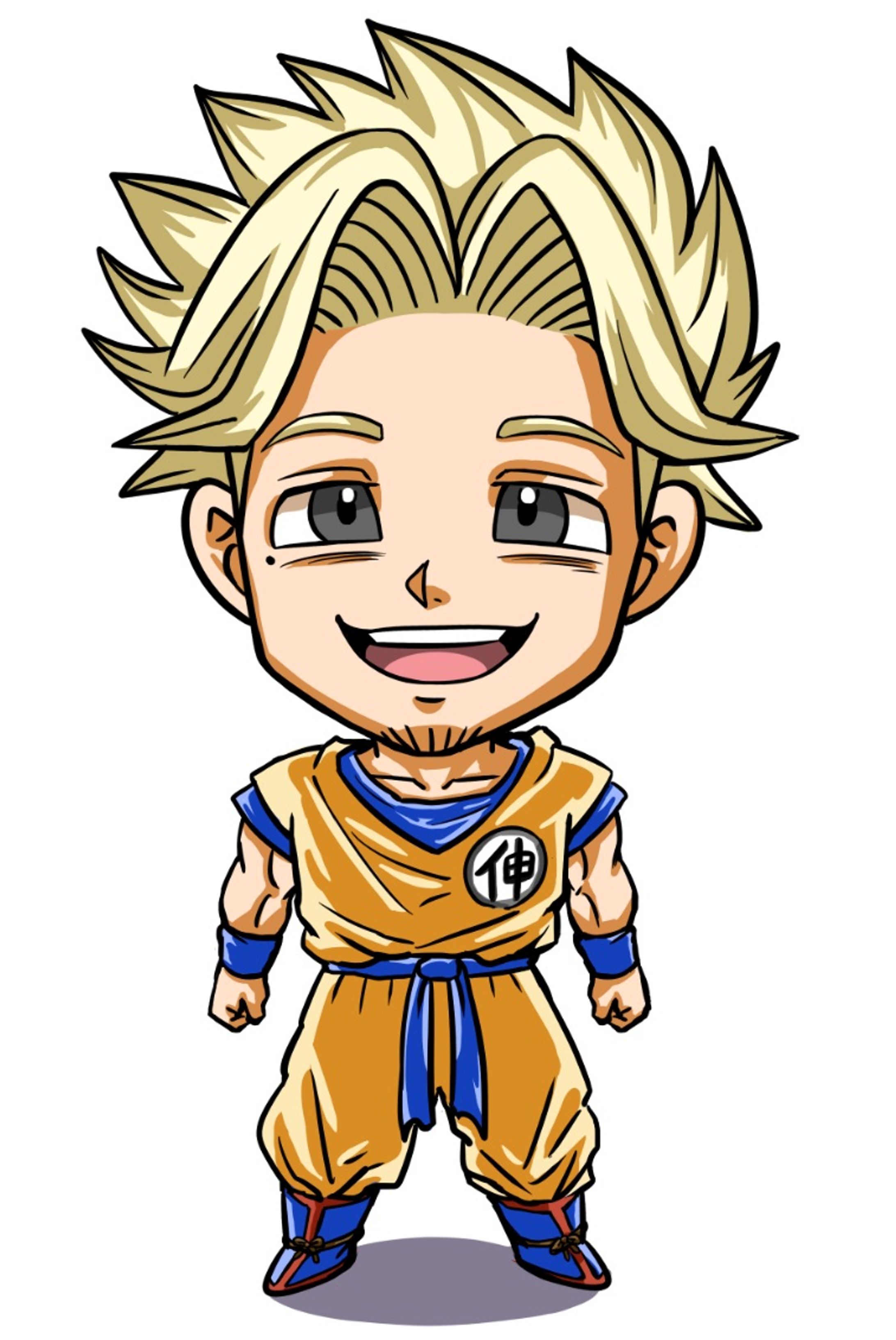 似顔絵 ドラゴンボール風-1