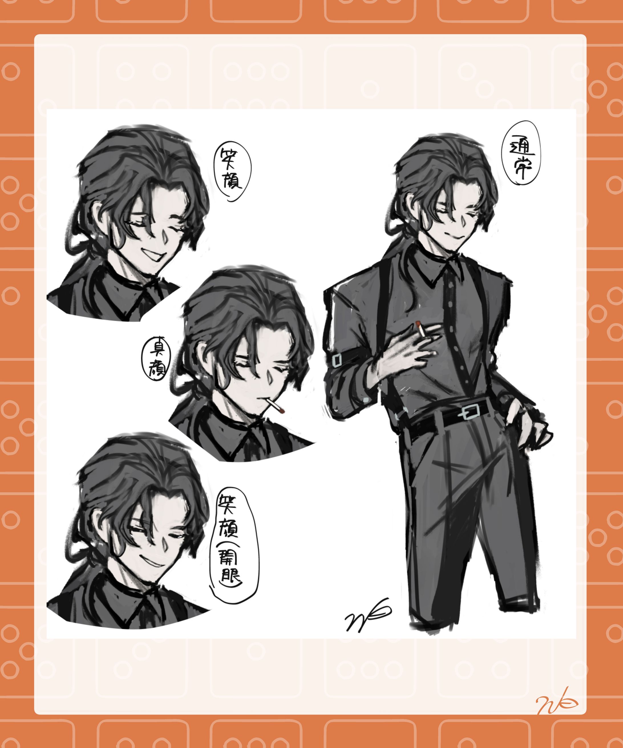 【コンペ応募ラフ】キャラクター立ち絵-1
