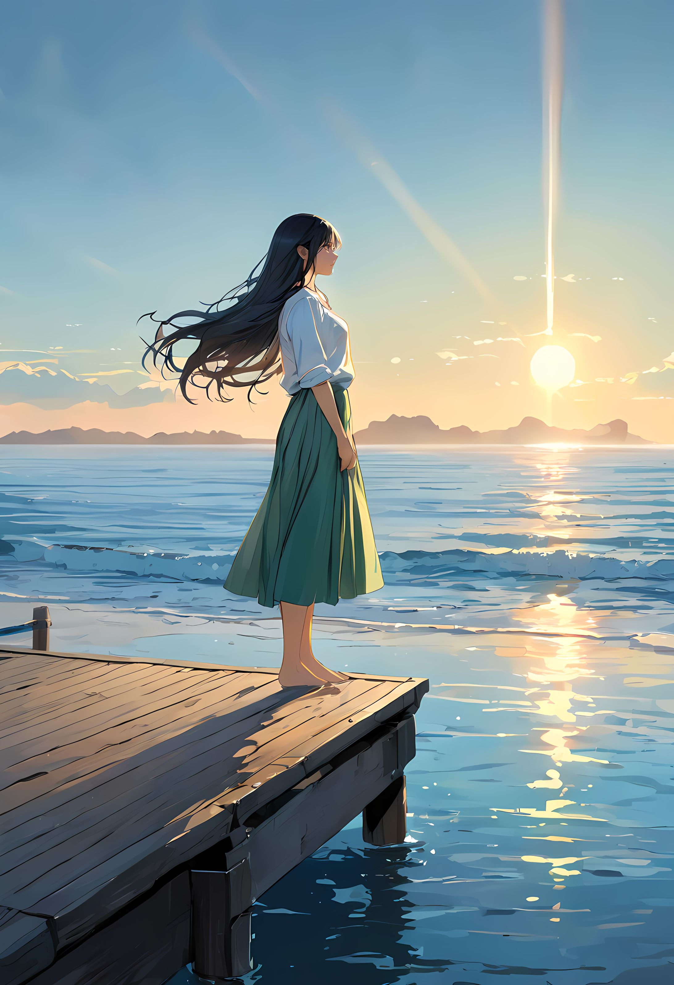 74 「潮騒を聴く女性」-1