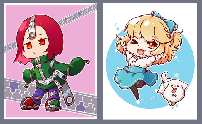 2018年、ちびキャラ
