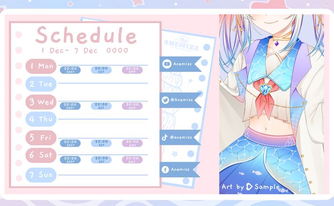 Anemizz Schedule