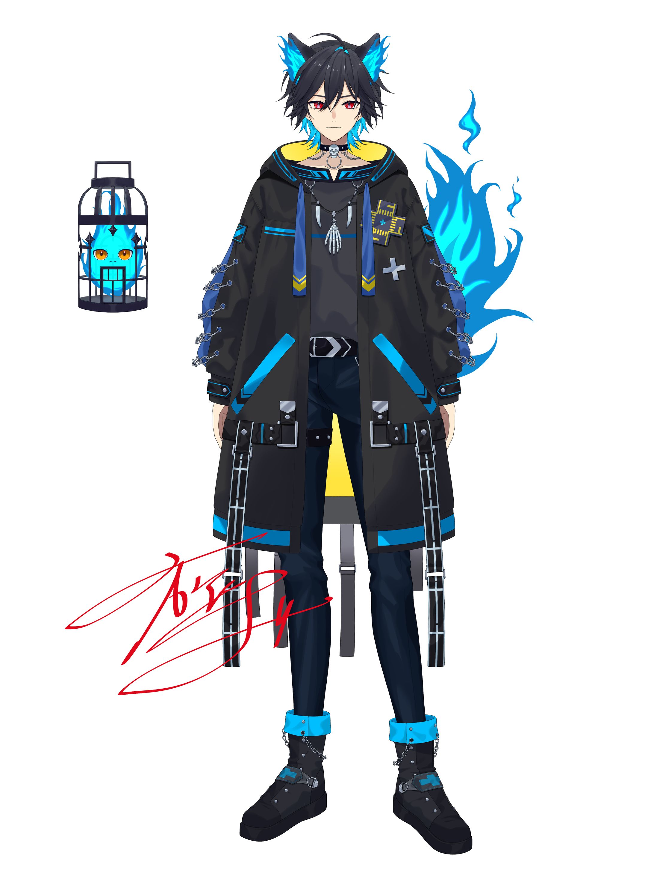 【live2D】キャラクターデザイン・パーツ分け【2024】-1